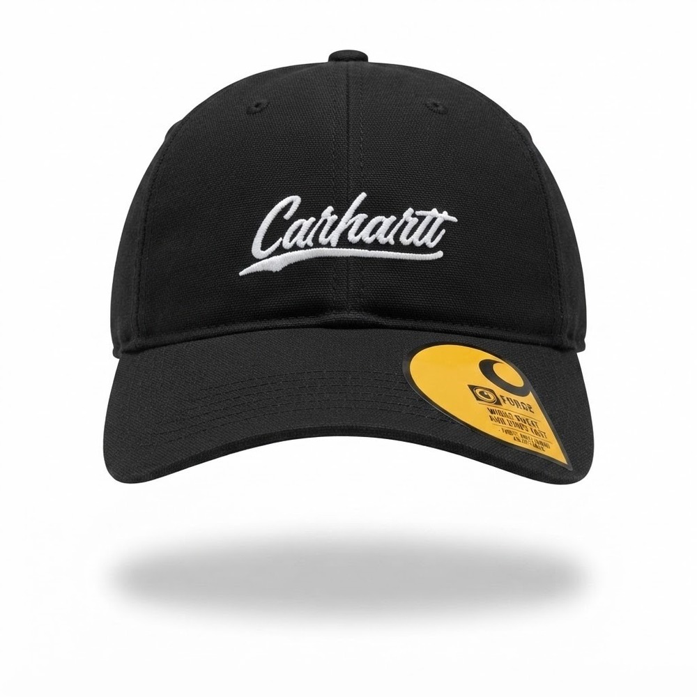 Carhartt Canvas Script Graphic Cap Womens OS Black NWT AH5247-W Strapback